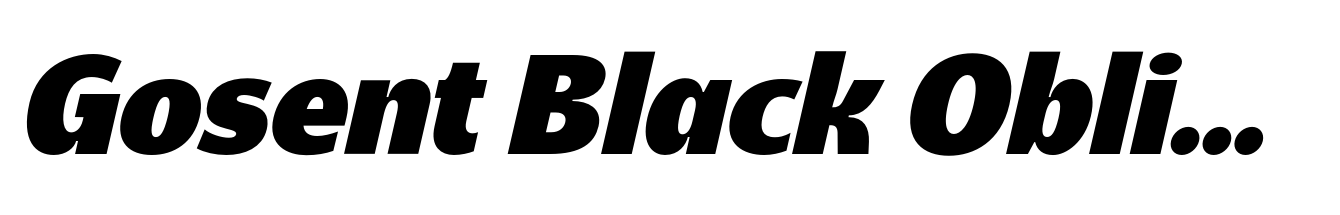 Gosent Black Oblique